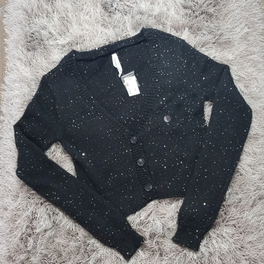 NWT Aeropostale Sequin Cardigan Size M